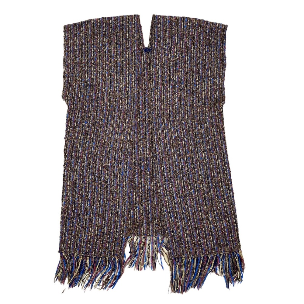 Handwoven Multicolor Fringed Vest